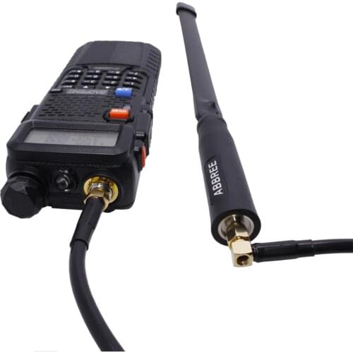 ABBREE AR-152 AR-148 Tactical Antenna SMA-Female Caxial Extend Cable for Baofeng UV-5R UV-82 UV-9R Plus Walkie Talkie