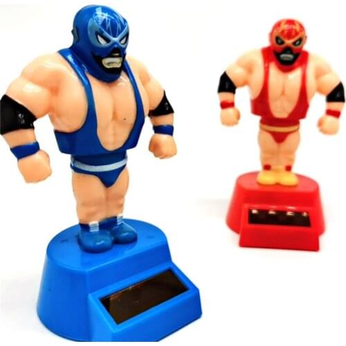 Car Ornaments Muscle Man Solar Power Bobbling Dancing Toy Shaking Head Toys Dashboard Decor Auto Interior Car Decorations