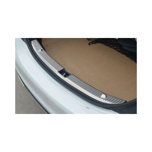 Inner Rear Bumper Protector Sill Trim 1pcs For Benz C Class W205 Sedan 2014-2019