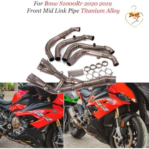 Motorcycle Exhaust For Bmw S1000Rr 2020 2019 Full Modified Exhaust System Titanium Alloy Front Mid Link Muffler Pipe