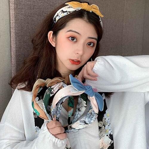 Haimeikang Long Ribbon Hairbands For Women 2021 Spring Summer New Headband Fashion Headbands Girls Bow Braid Hair Accessories