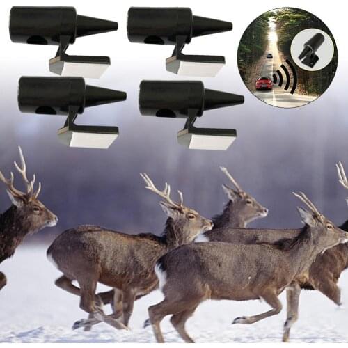 Air Horn 4PCS Sound Signal For A Car Deer Alert Whistle Avoids Collisions Wildlife Warning Device For Motorcycle Truck SUV ATV