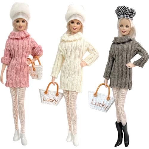 3 Pairs /Set Doll Black& White Stockings Fashion Leggings Sexy Socks For Barbie Doll Accessories Girl Gift For 1/6 Doll