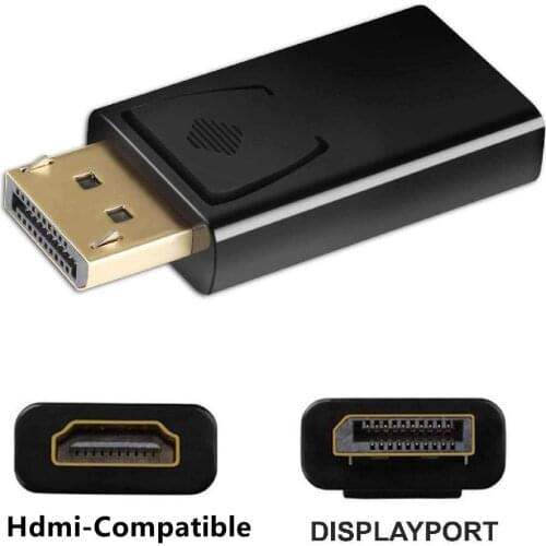 1 Pcs Display Port DP Male To HDMI-Compatible Female Adapter Converter Adaptor HD1080P For HDTV PC