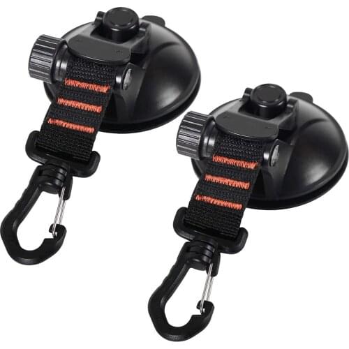 2/4pcs Heavy Duty Suction Cup Tie Down Anchor with Securing Hooks Camping Tarp Accessory as Car Side Awning Tent Accessories