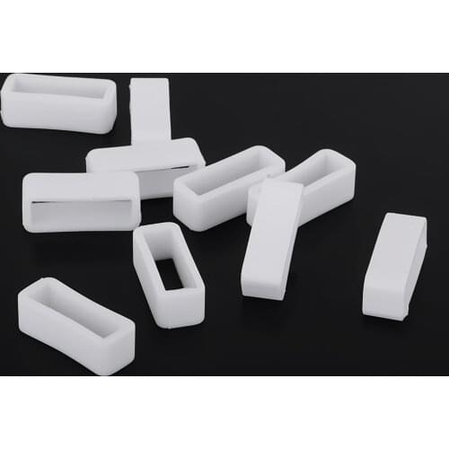 20pcs Mixed 18mm 20mm White Silicone Replacement Keeper Holder