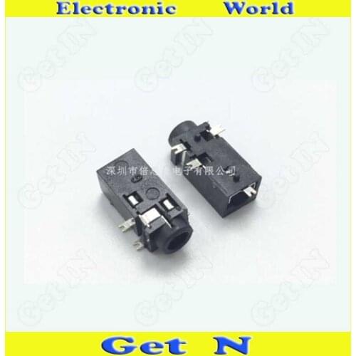 200pcs PJ-209 5Pins SMD Type 2.5MM Auido Video Socket 2.5MM Earphone Connectors with Column