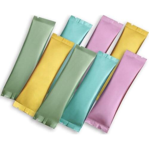 2000pcs/lot Small Colorful Aluminum Foil Open Top Bag Coffee Fruit Powder Liquid Trial Packaging Bag Heat Sealing Bags wholesale