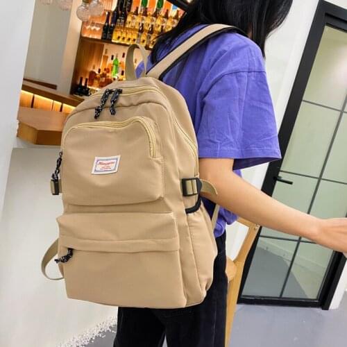 2021 Morandi Candy Color Bag Backpack Classic Large Boys Girls Bagpack Teen College Stylish School Bags Laptop Briefcase Mochila