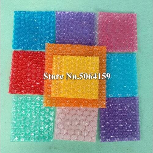 50Pcs New Heart-shaped Bubble Bags Inflatable Bag Foam Wrap 10*15cm For Foam Packing Material Gift Halloween Decoration Supplies