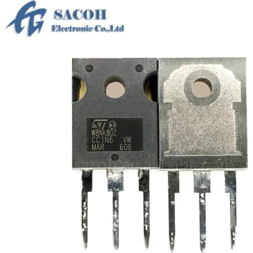 Free Shipping 10Pcs STW8NK80Z W8NK80Z or W8NK60Z W8NK90Z W8NK100Z TO-247 8A 800V Power MOSFET