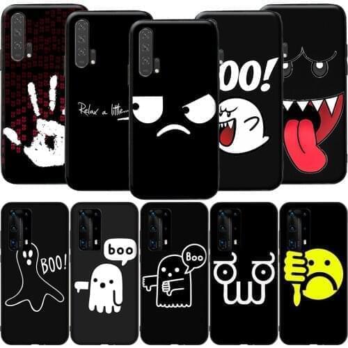 GX74 Ghost Of Disapproval Boo Silicone Case for Honor 6A 7A 3GB 7C 7X 8 8A 8X 8C 9 10 Lite View 20S 9A 10X Max Pro
