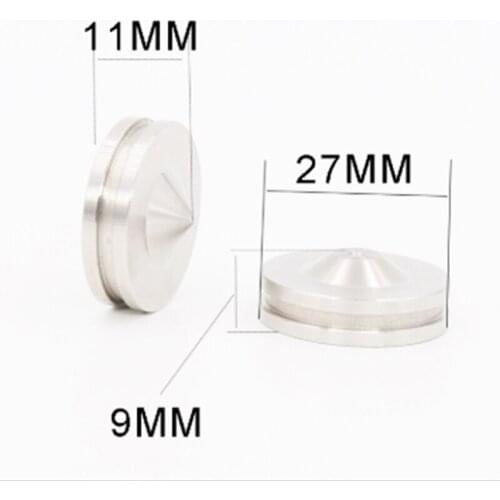 ISF0005 27mm Stainless Steel Speaker Spike Isolation Feet Cone Pad Amp HiFi