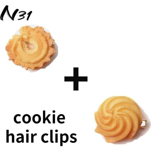 Lovely Cookie Orange Hair Clips Attractive Headwear for Women Girls Hair Accessories Ornament Bear Jelly-shaped Headdress