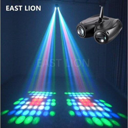 Mini Colorful Strobe Starry Led Light RGBW Party Portable Lighting Double Head Airship Projector Bar Dj Disco Lights For Home