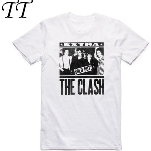 Asian Size Men Women Printing Rock Band The Clash T-shirt Summer O-Neck Short Sleeve London Calling Music T-shirt HCP4165
