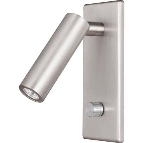 Agese Wall Mounted Reading Light Sconces Lamp Bedside Headboard Bedroom Books Knob Dimmer Switch Osram LED 4.5W 3000K Hardwired