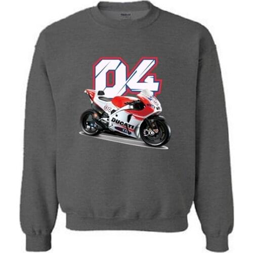 Autumn Mens Sweatshirts Andrea Dovizioso 04 printed jersey youth Motorcycle sportwear outdoor men jogger workout pullover tops