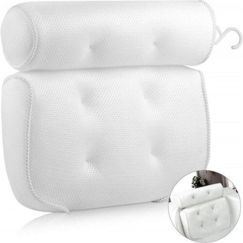Bath Pillow Bathtub Cushion Neck Head Back Support Spa Bath Relaxing Men Women
