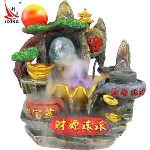 The bonanza Zhaocai crafts ornaments bonsai rockery water fountain creative Home Furnishing decoration decoration
