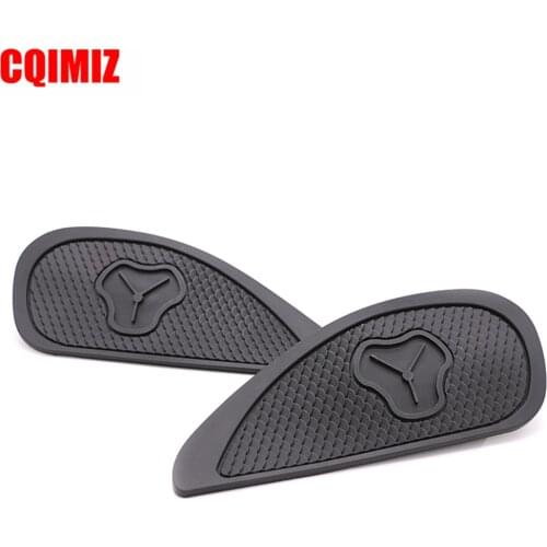 1 Pair Black/Brown/Red Retro Motorcycle Cafe Racer Gas Fuel Tank Rubber Stickers Pad Protector Sheath Knee Grip Protector