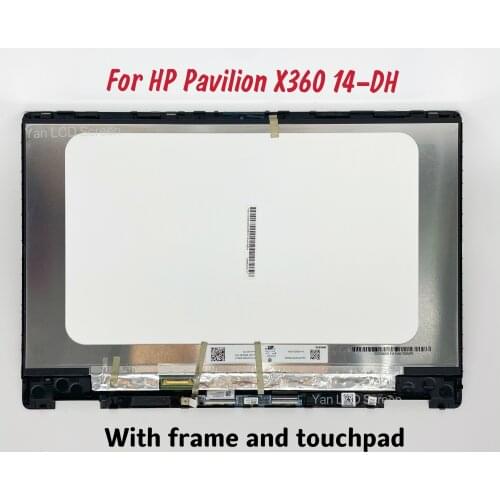 For HP Pavilion x360 14-DH 14-dh0706nz Laptop Touch Screen Digitizer LCD Display Assembly With Frame Brazel Replacement