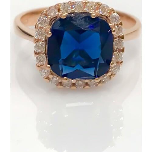 Baget Safir Diamond Montür Gümüş Special Design Ring