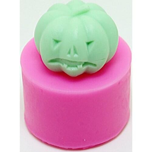 Pumpkin Shape Silicone Moulds for Hallowmas Supplies 3D Manual Soap Candle Making Mold