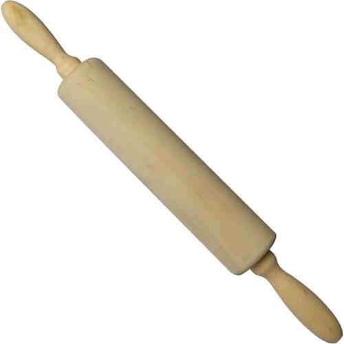 Rolling Pin Classic Wood for Baking Needs Professional Dough Roller Used by Bakers & Cooks for Pasta Cookie Dough