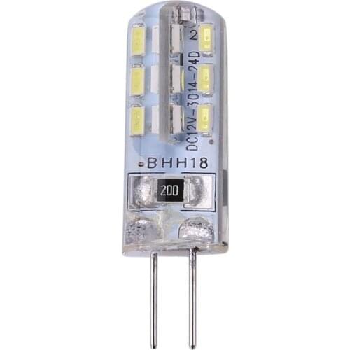 G4 LED Lamp 2W DC 12V 24 SMD3014 110LM White LED Silicone Corn Bulb Light Household LED Lamp Lighting