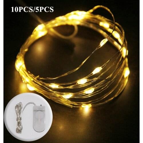 10pcs/5pcs LED String Lights Copper Wire Waterproof Fairy Light Garland For Home Christmas Wedding Party