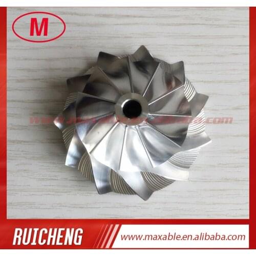 T25 446335-0009 38.10/53.97mm 11+0 blades turbo Billet/milling/aluminum 2618 compressor wheel for 452055-0004/8/452058-0001