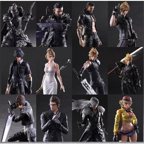 Japan Anime PLAY Arts Kai Final Fanta VII 7 Sephir PVC Action Figure Collectible Model Toy 33cm Christmas present