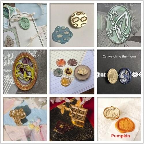 Lily of The Valle Irregular Stamp Head Notte Studio Wax Seal Heads Stamps Postage Journal Package Wedding Gifts Envelope Tools