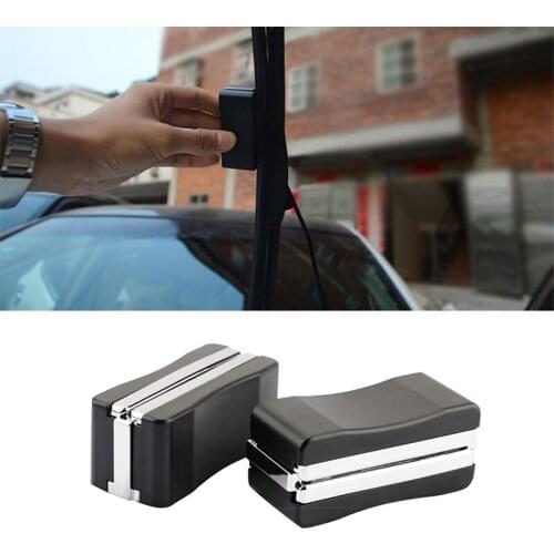 YOLU 1 Pair Universal Car Vehicle Black Windshield Wiper Blade Refurbish Repair Tool Restorer Windshield Scratch Repair Kit