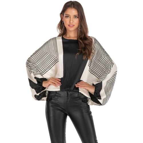 COLDKER women casual shirt batwing sleeves one size cloth for female tops spring autumn clothing streetwear ladies