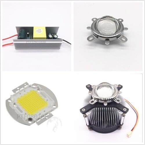 100W 100Watt High Power White LED Light + Heatsink Cooler+100W LED Driver
