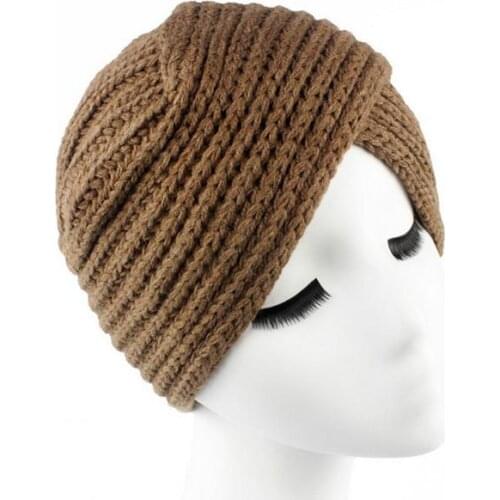 120pcs/lot new fashion knitted twist india hat cap/knit turban hat