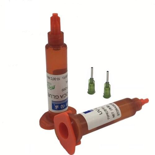 2pcs 5ML UV Glue LOCA Liquid Optical Clear Adhesive For iphone For Samsung ect & Repair Universal Mobile Phone Glass Lens