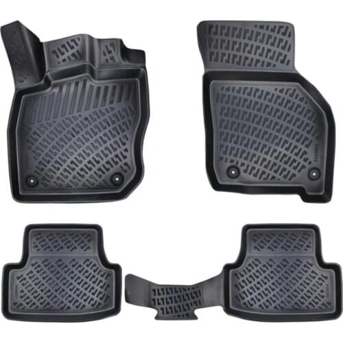 3D Car Floor Mat Black 4 cm Raised Borders For Citroen C3 2016 up Perfect Fit Odorless Allergy Free Easy to Clean