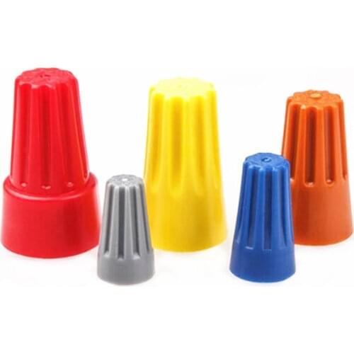 50PCS Wiring crimping cap P1-P6 screw connector rotating terminal spring type closed terminal 100 only wire connector 0.1-2.5m