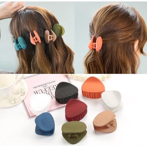 Acrylic Headwear Colorful Hairpins Hair Clip Crab Hair Claws For Women Girl Simple and Elegant Clamp Hair Accessorie