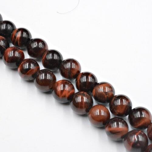 Natural Red Tiger Eye Round Stone Beads Wholesale Loose Beads for Fashion Jewelry Making Accessories 4-12mm DIY Free Shipping