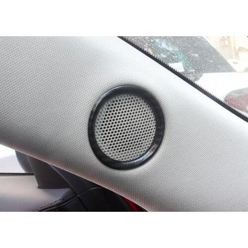 For Mazda CX-5 CX5 2017 2018 2019 Interior Front Door Window Inner Triangle A Column Audio Speaker Cover Sticker Trim Accessory