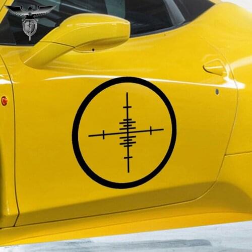 EmpireYing 3 Sizes 8 Colors Accurate Sniper Rifle At Cross Hairs Scope Car Sticker Motorcycles Laptop Styling Vinyl Decal Gifts