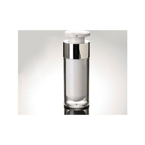 Hot 30ml lock head acrylic airless vacuum pump lotion bottle used for serum/lotion/emulsion/foundation Cosmetic Container