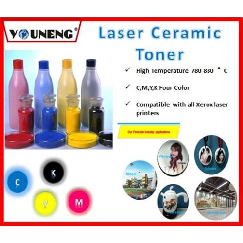 800 degree high temperature color ceramic toner powder Compatible For Ricoh and Xerox model vitrotype Print