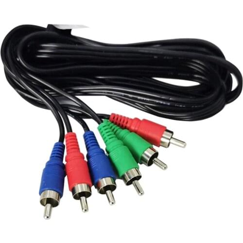 Component YPbPr Video Cable 2M RGB RCA Ypbpr Component Male to Male Video Cord for component video converter, Blue Ray DVD, STB