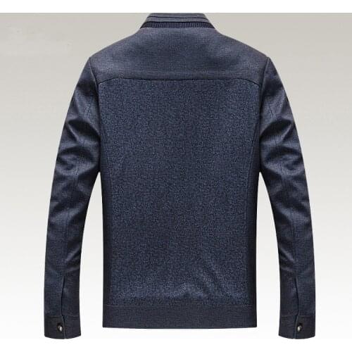 Jackets Hot Sale Mens Autumn Casual Men Brand Clothing Patchwork Jacket Stand Collar Plus Size 4XL HJ517