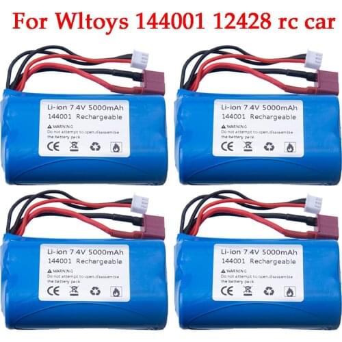7.4V 5000mah lipo Battery For Wltoys 12428/144001 RC Car Spare battery Accessories 2S 7.4V high capacity battery for rc toys